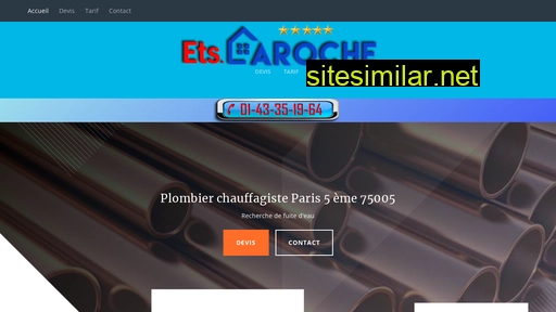 plombierlarocheparis5eme.fr alternative sites