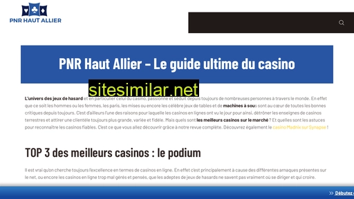 pnr-haut-allier.fr alternative sites