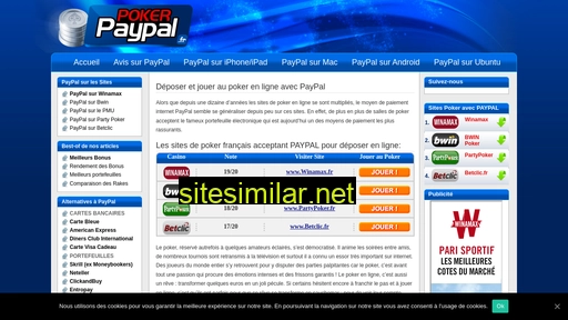 pokerpaypal.fr alternative sites