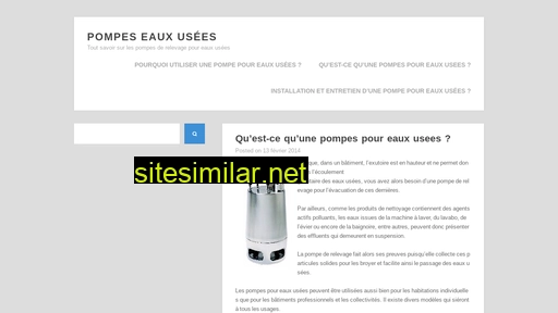 pompes-eaux-usees.fr alternative sites