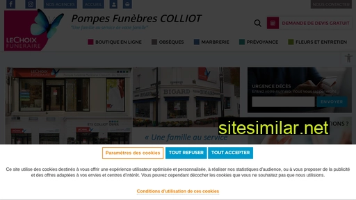 pompes-funebres-colliot.fr alternative sites
