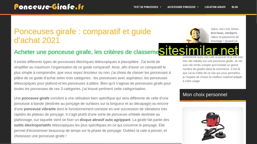 ponceuse-girafe.fr alternative sites