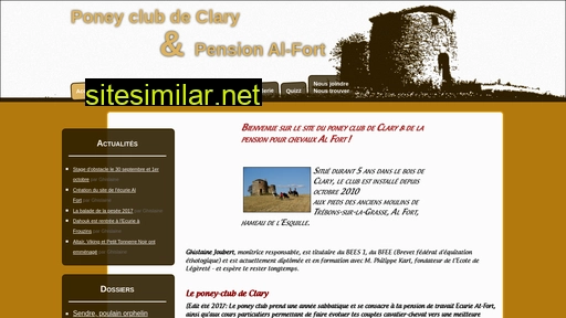 poneyclubdeclary.fr alternative sites