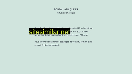 portailafrique.fr alternative sites