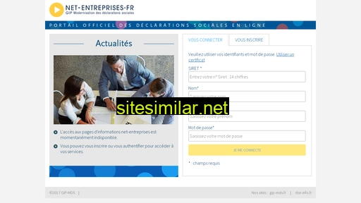 portail.net-entreprises.fr alternative sites
