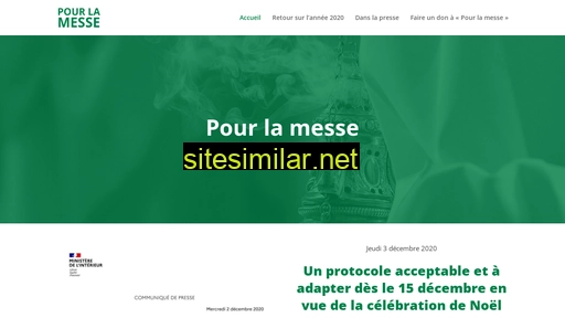 pourlamesse.fr alternative sites