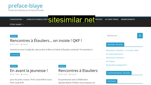 preface-blaye.fr alternative sites