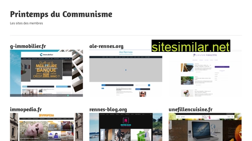 printempsducommunisme.fr alternative sites
