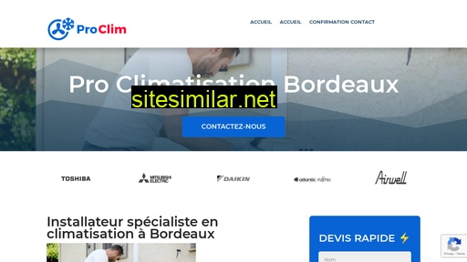 proclimatisationbordeaux.fr alternative sites