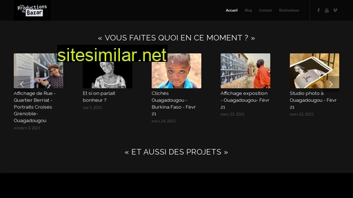 productionsdubazar.fr alternative sites
