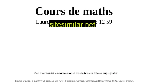 prof-de-maths.fr alternative sites