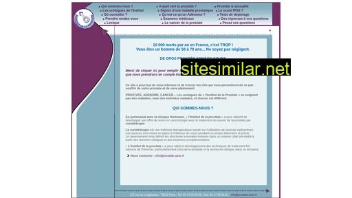 prostate.asso.fr alternative sites