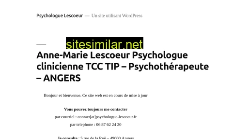 psychologue-lescoeur.fr alternative sites