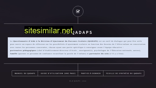 qadaps.fr alternative sites