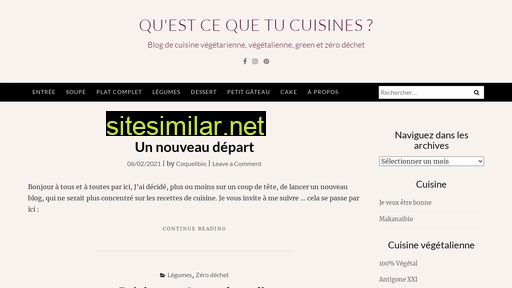 questcequetucuisines.fr alternative sites