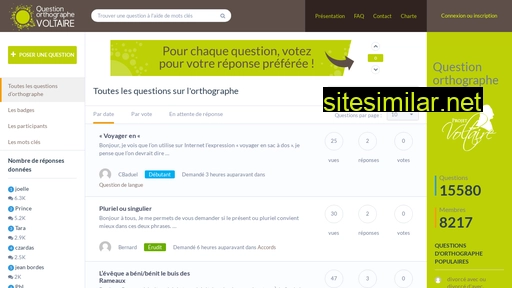 question-orthographe.fr alternative sites