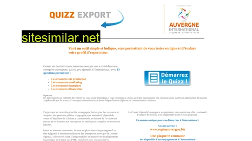 quizzexport-auvergne.fr alternative sites