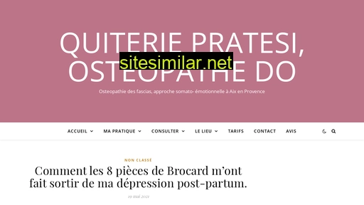 quiterieosteopathe.fr alternative sites
