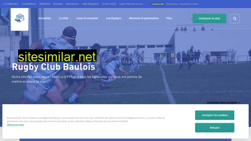 rcbaulois.ffr.fr alternative sites