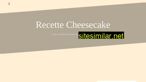 recette-cheesecake.fr alternative sites