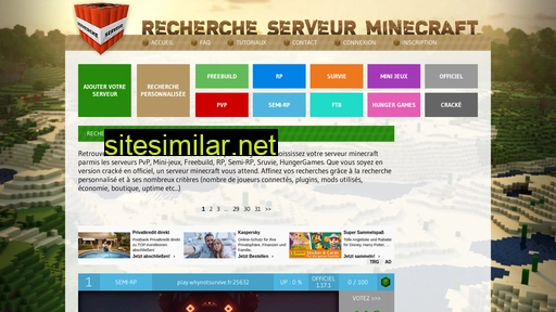 recherche-serveur-minecraft.fr alternative sites