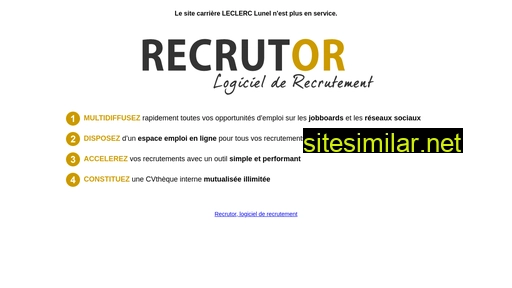 recrutement-leclerc-lunel.fr alternative sites