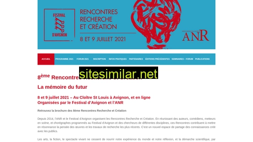 recherche-creation-avignon.fr alternative sites