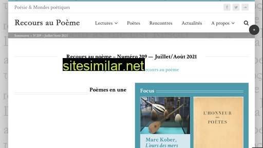 recoursaupoeme.fr alternative sites
