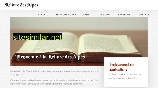 reliure-des-alpes.fr alternative sites