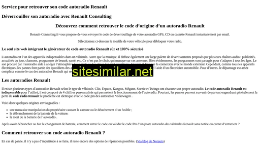 Renault-consulting similar sites