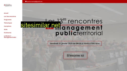 rencontres-management-public-territorial.fr alternative sites