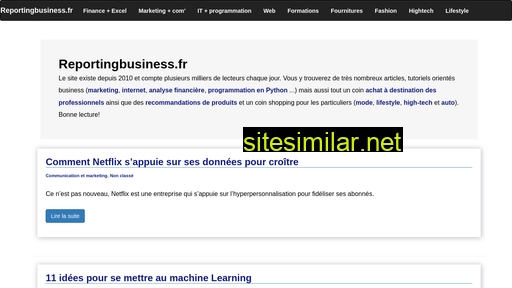 reportingbusiness.fr alternative sites