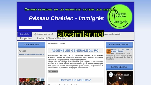 Reseau-chretien-immigres similar sites