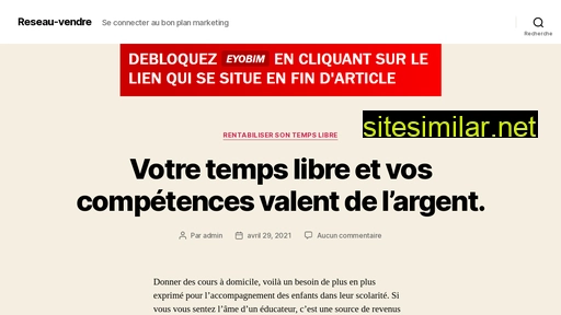 reseau-vendre.fr alternative sites