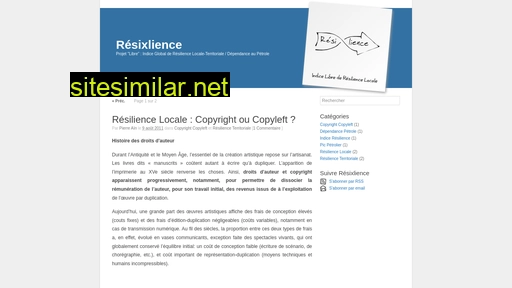 resixlience.fr alternative sites