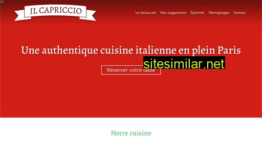 restaurant-capriccio.fr alternative sites