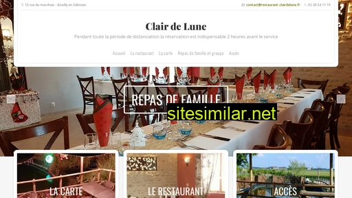 restaurant-clairdelune.fr alternative sites