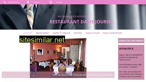 restaurant-damejourne-noyon.fr alternative sites