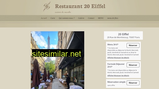 Restaurant20eiffel similar sites