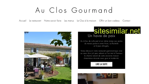 restaurantauclosgourmand.fr alternative sites
