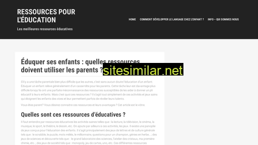 ressources-edu.fr alternative sites