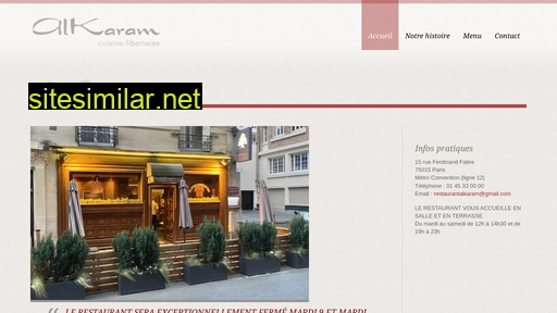 restaurant-alkaram.fr alternative sites