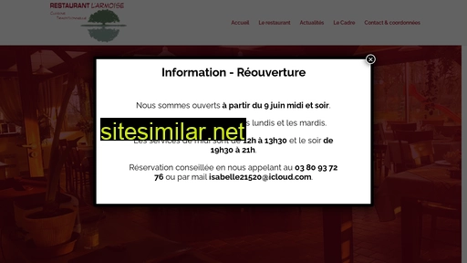 restaurant-larmoise.fr alternative sites