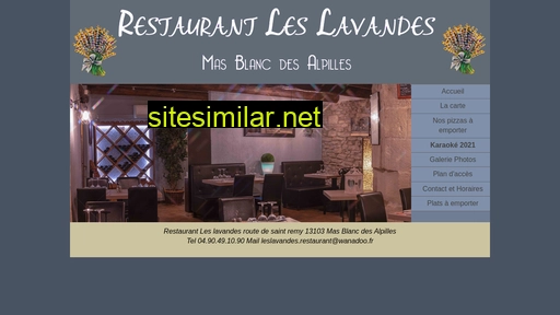 restaurant-leslavandes.fr alternative sites