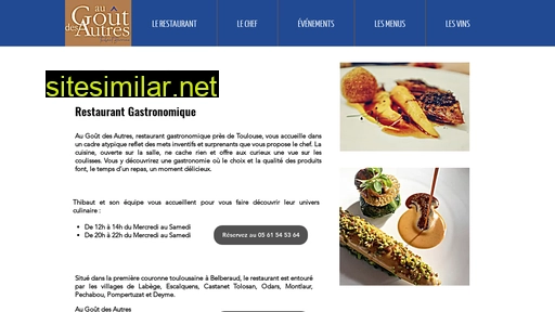 restaurantaugoutdesautres.fr alternative sites