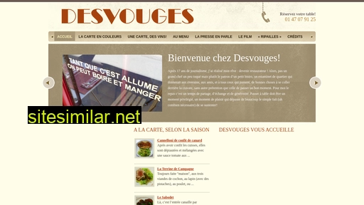 restaurantdesvouges.fr alternative sites