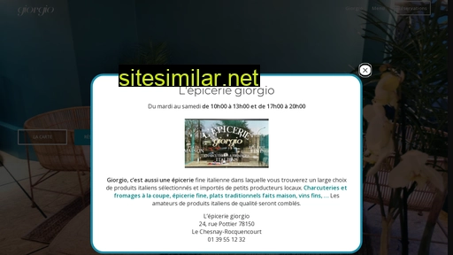 restaurantgiorgio.fr alternative sites