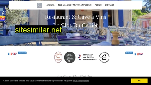 restaurantleclosducellier.fr alternative sites