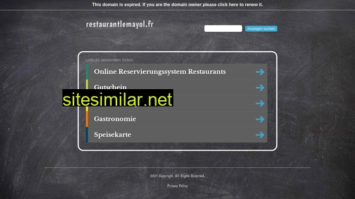 restaurantlemayol.fr alternative sites