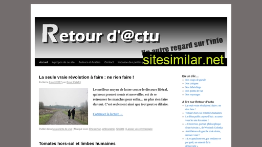 retourdactu.fr alternative sites